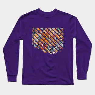 Floral abstract illustration truck art Long Sleeve T-Shirt